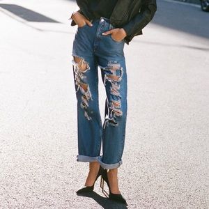 Anthropologie Pilcro The Joey High-Rise Straight Jeans